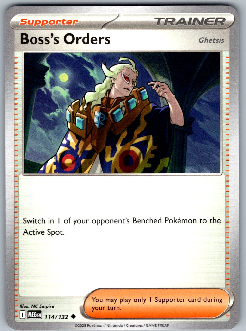 Boss's Orders 114/132 Mega Evolution Pokemon