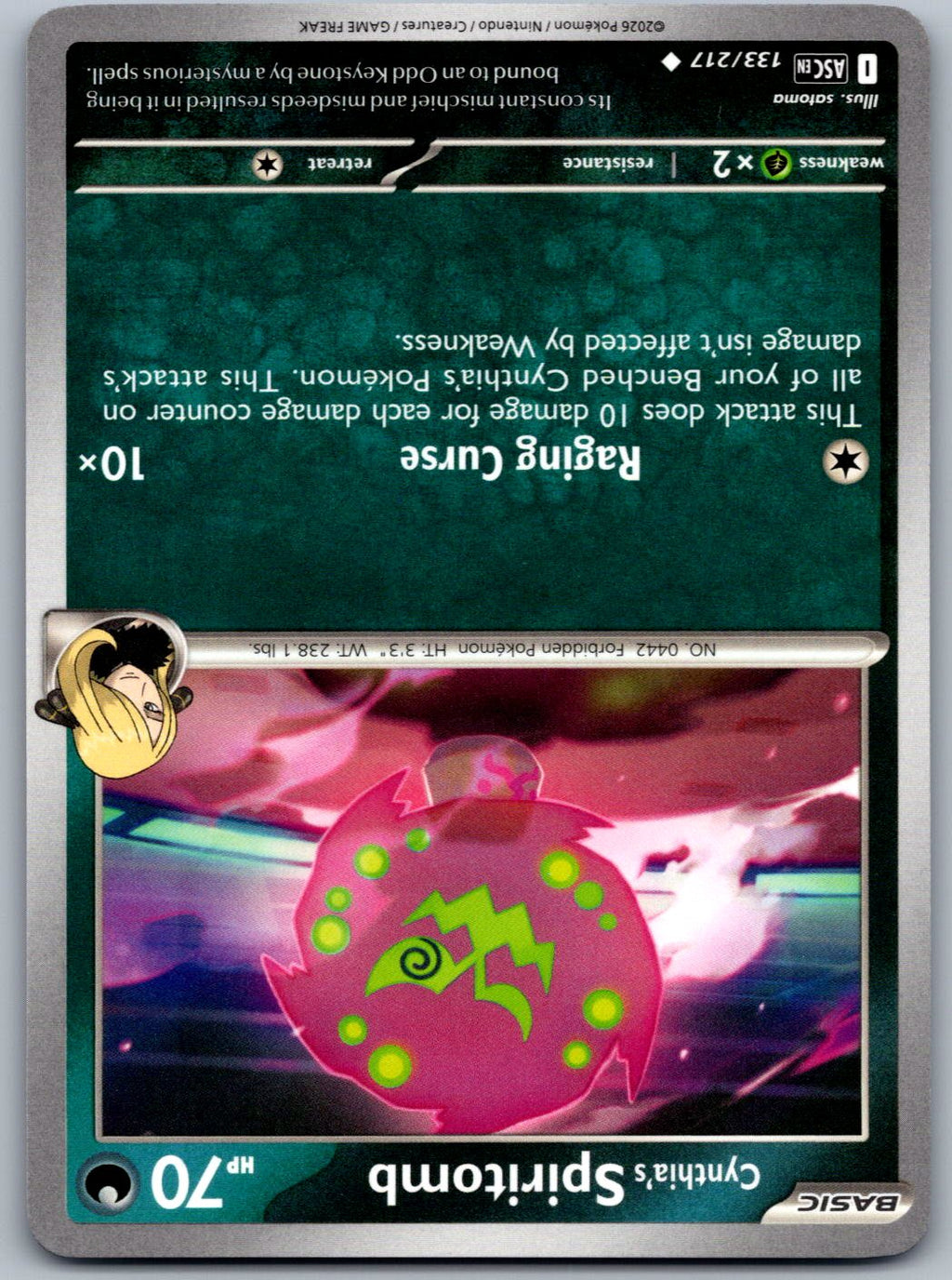 Cynthia's Spiritomb 133/217 Ascended Heroes Pokemon