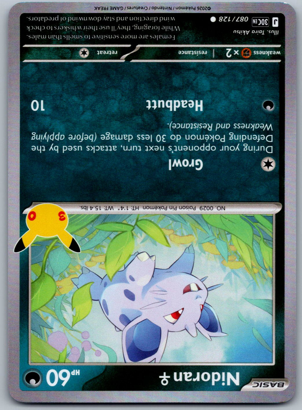 Nidoran F 087/128 ME: 30th Celebration Pokemon Holo