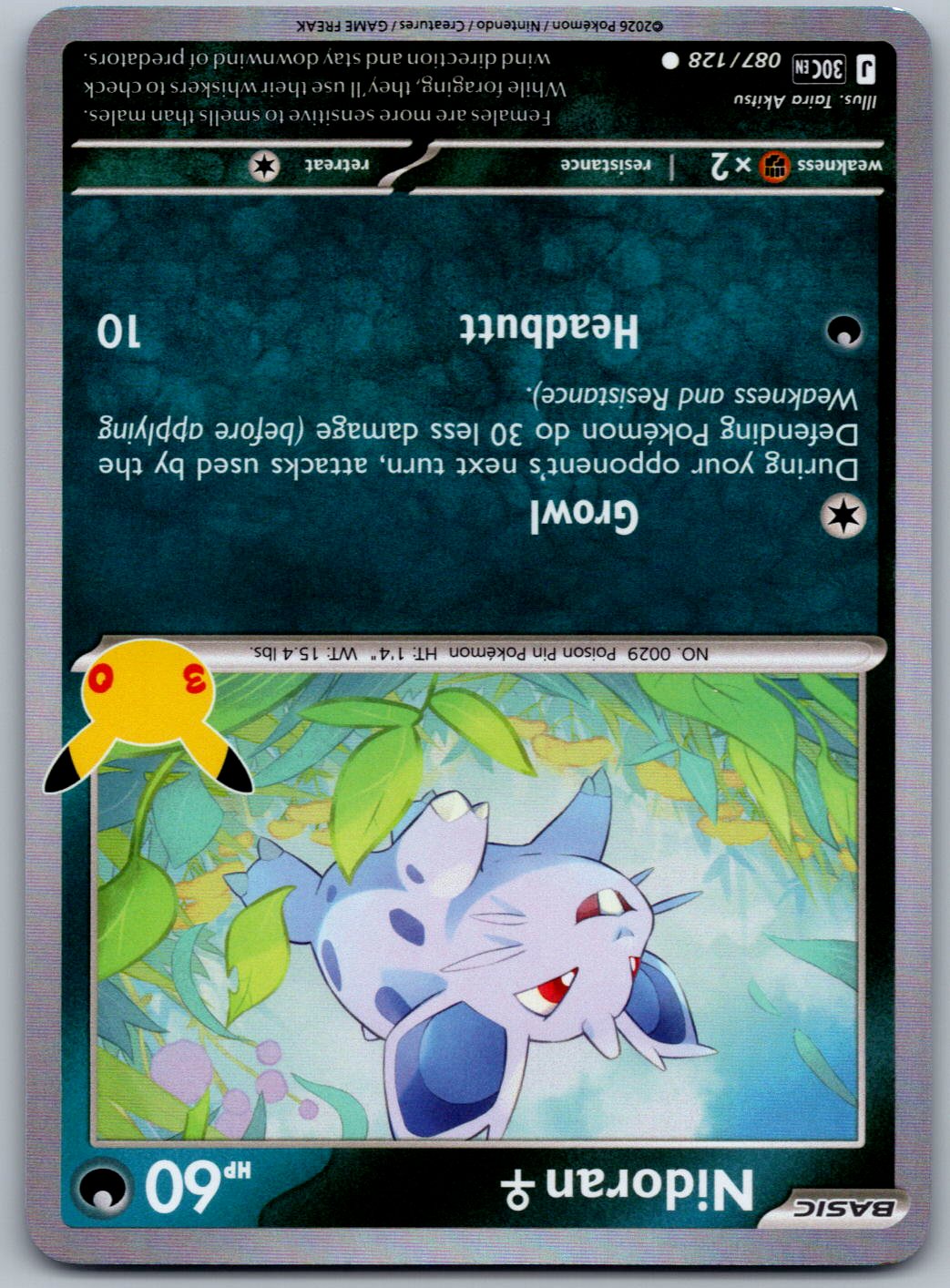 Nidoran F 087/128 ME: 30th Celebration Pokemon Holo