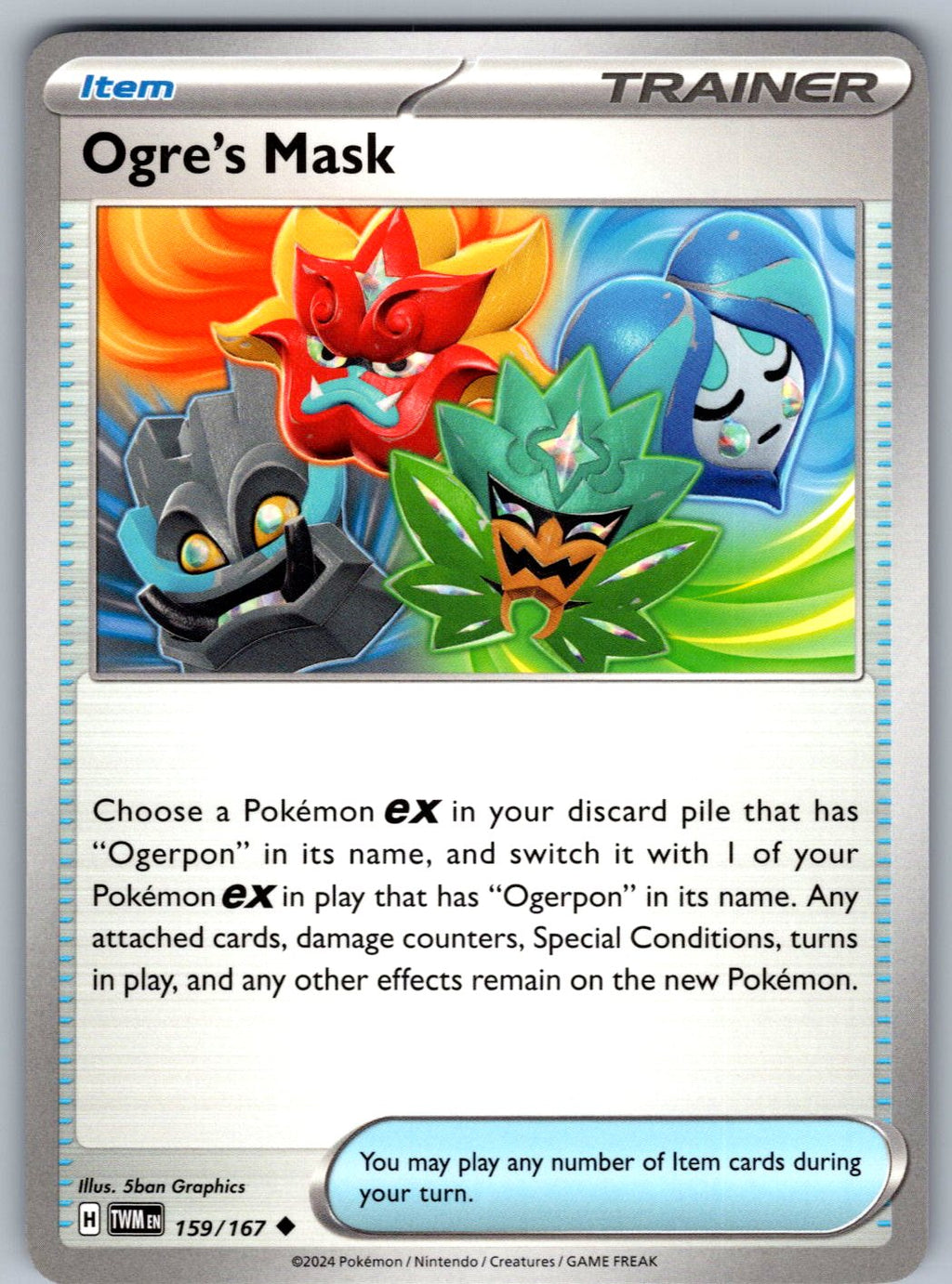 Ogre's Mask 159/167 Twilight Masquerade Pokemon