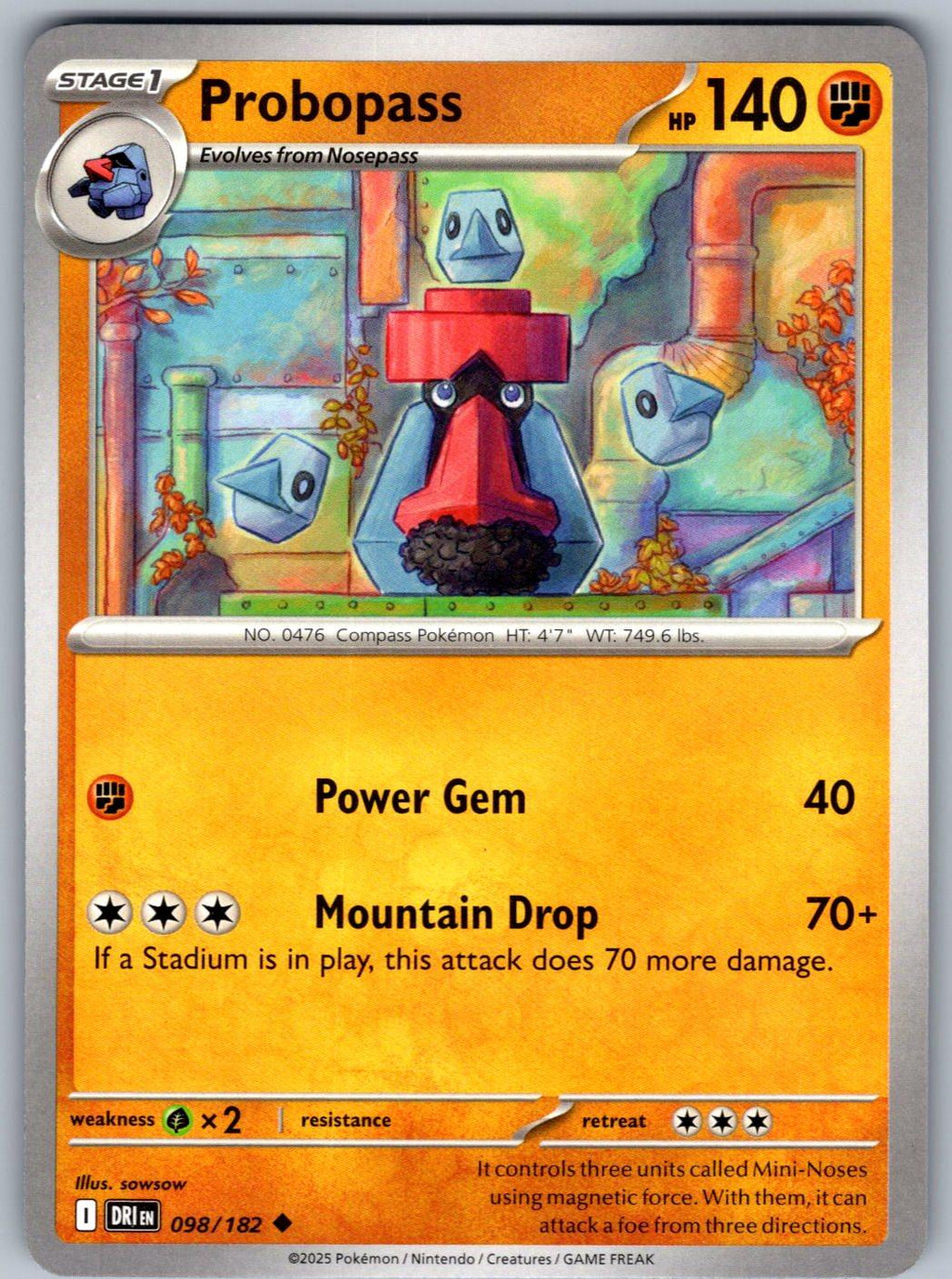 Probopass 098/182 Destined Rivals Pokemon