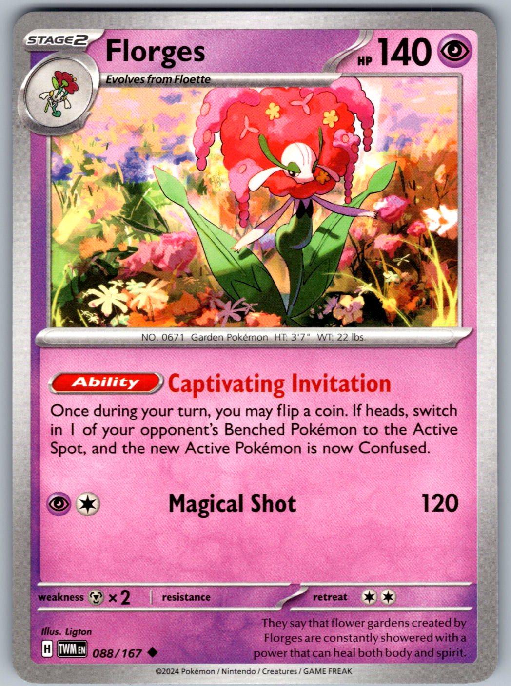 Florges 088/167 Twilight Masquerade Pokemon