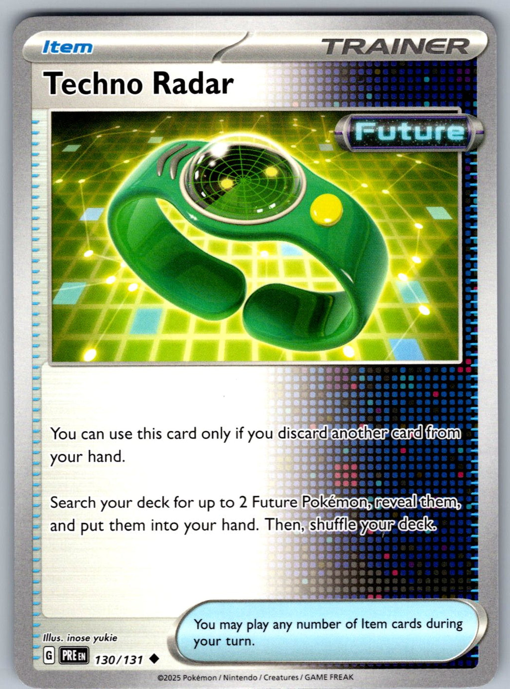 Techno Radar 130/131 Prismatic Evolutions Pokemon