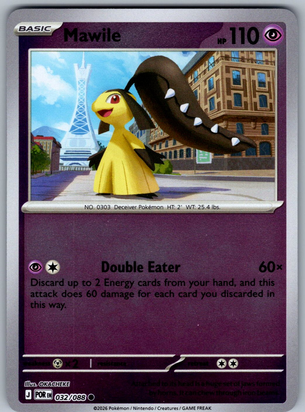 Mawile 032/088 Perfect Order Pokemon Reverse Holo