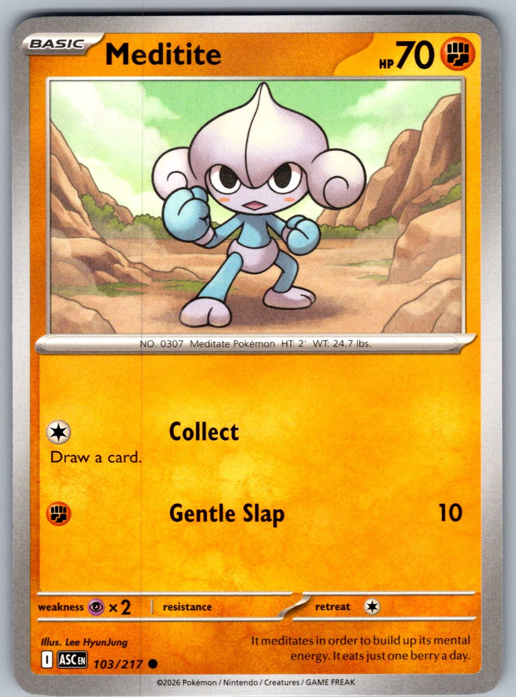 Meditite 103/217 Ascended Heroes Pokemon