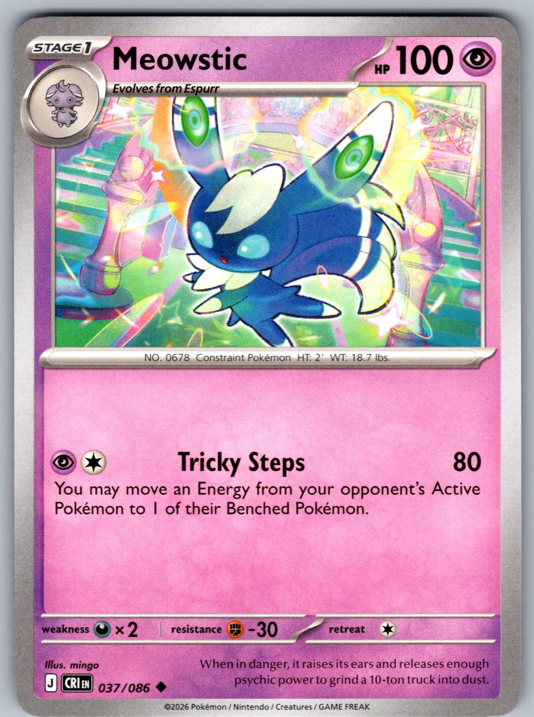 Meowstic 037/086 Chaos Rising Pokemon