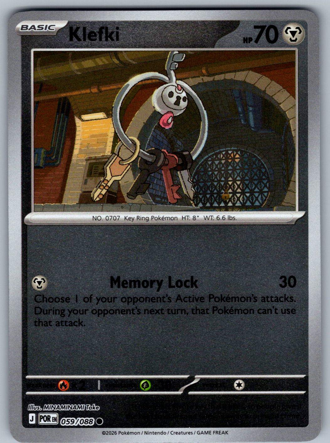Klefki 059/088 Perfect Order Pokemon Reverse Holo