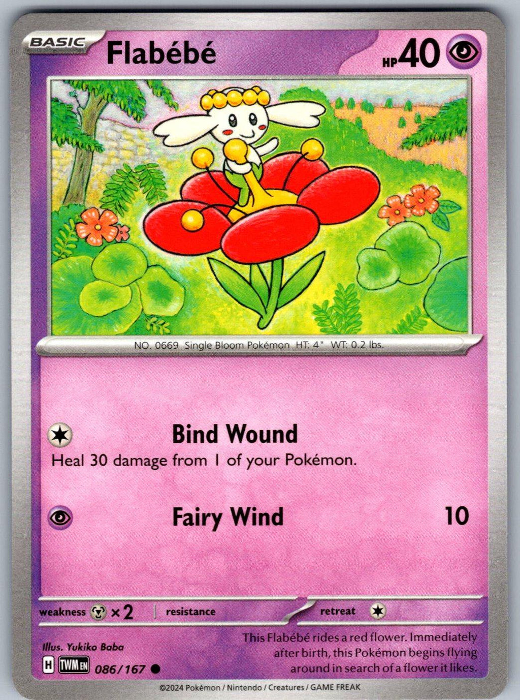 Flabebe 086/167 Twilight Masquerade Pokemon