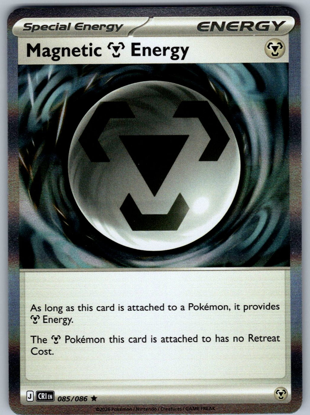 Magnetic M Energy 085/086 Chaos Rising Pokemon Holo