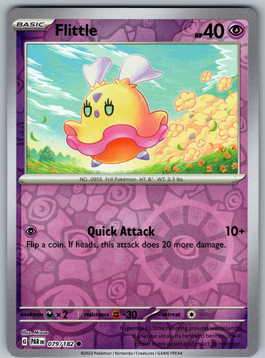 Flittle 079/182 Paradox Rift Pokemon Reverse Holo