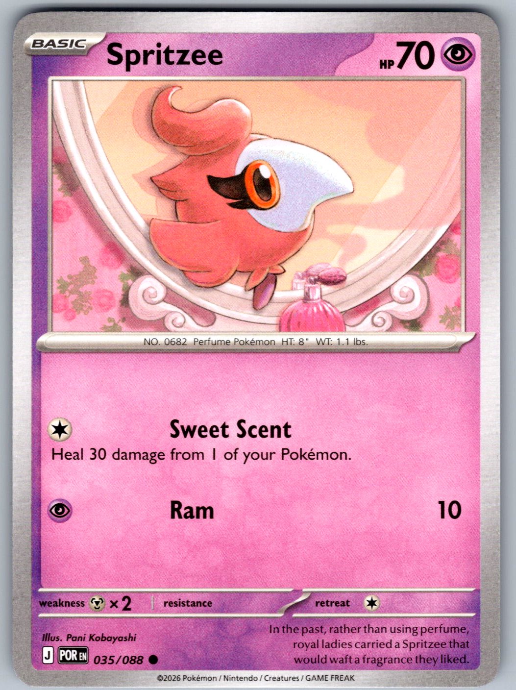 Spritzee 035/088 Perfect Order Pokemon