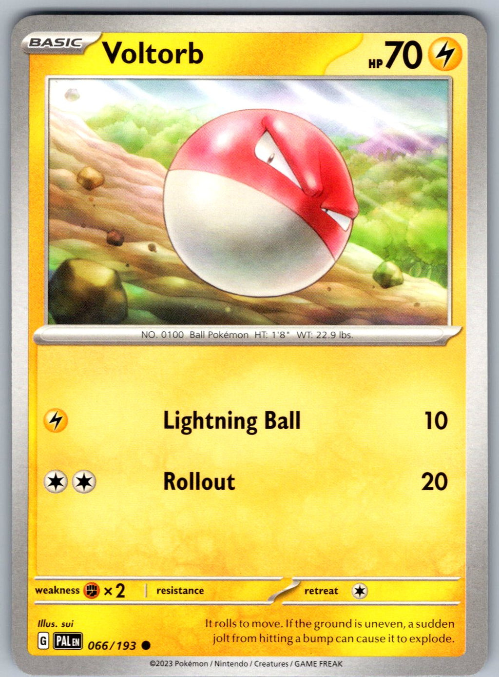Voltorb 066/193 Paldea Evolved Pokemon