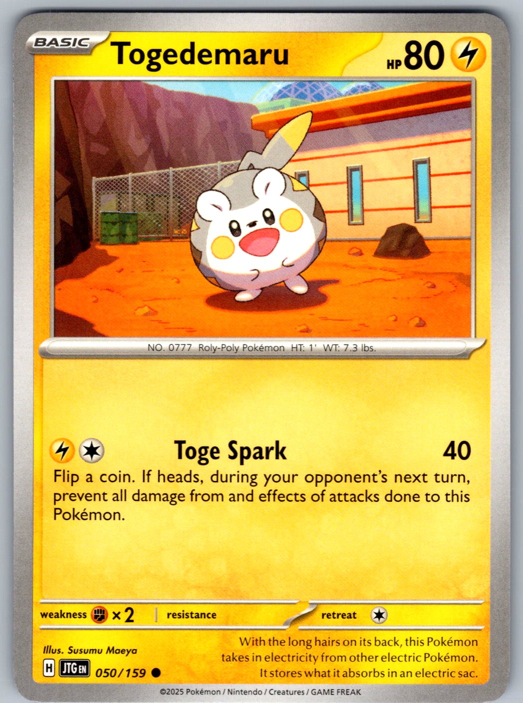 Togedemaru 050/159 Journey Together Pokemon