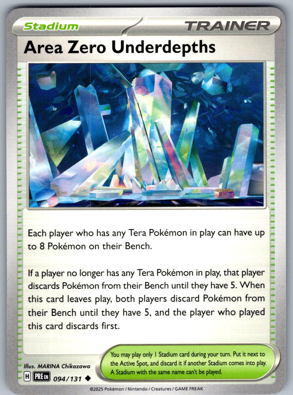 Area Zero Underdepths 094/131 Prismatic Evolutions Pokemon