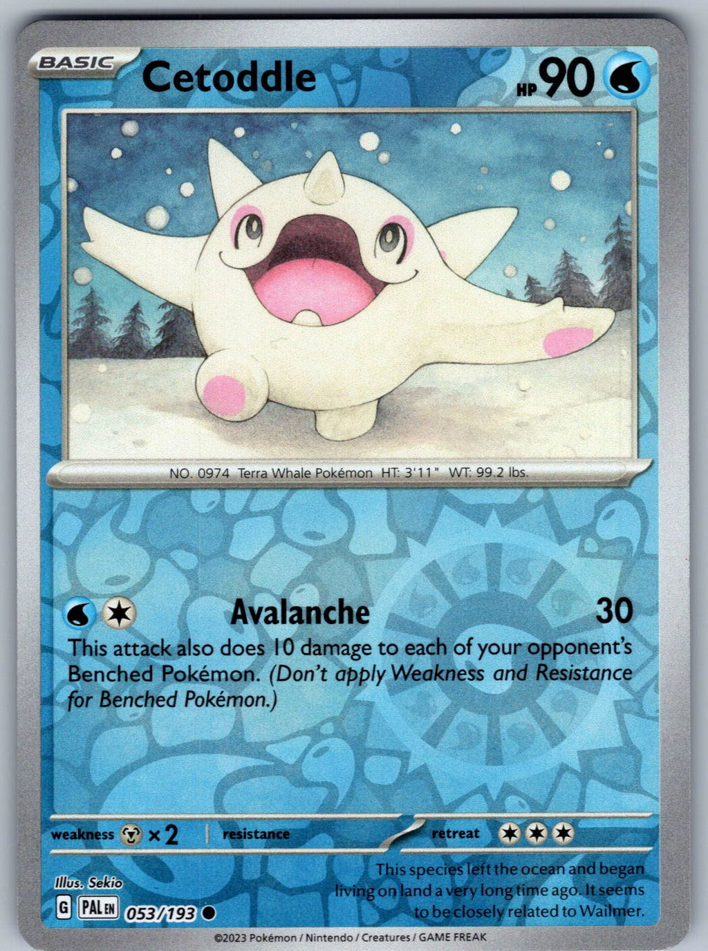 Cetoddle 053/193 Paldea Evolved Pokemon