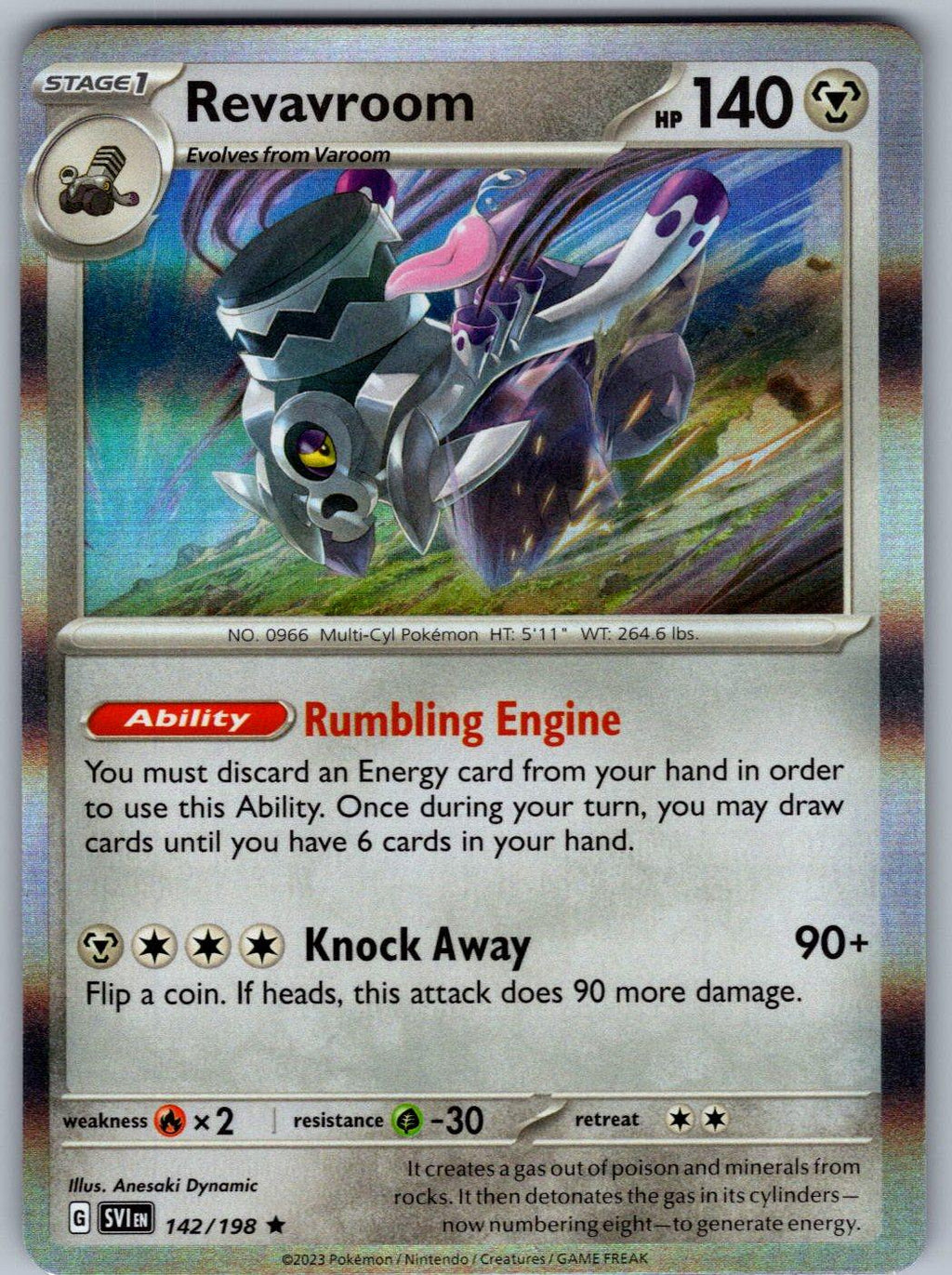 Revavroom 142/198 Scarlet & Violet Pokemon Holo