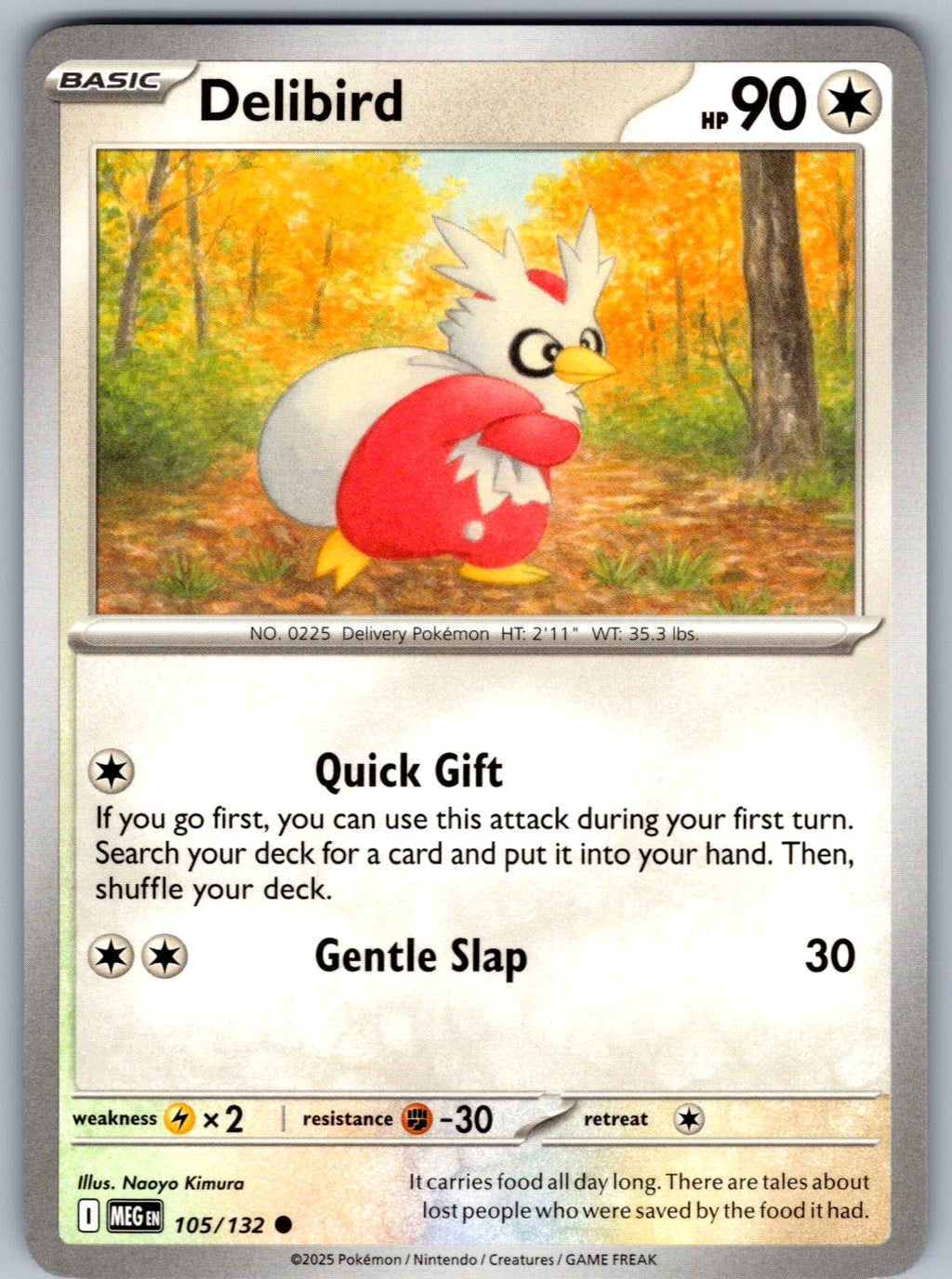 Delibird 105/132 Mega Evolution Pokemon