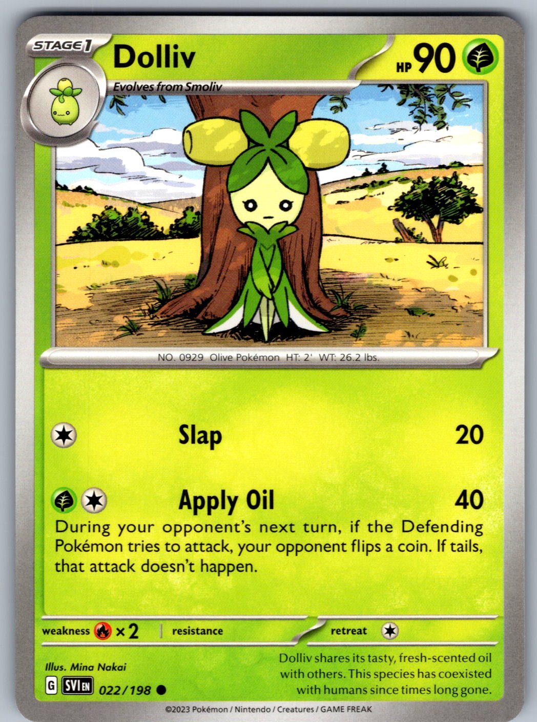 Dolliv 022/198 Scarlet & Violet Pokemon
