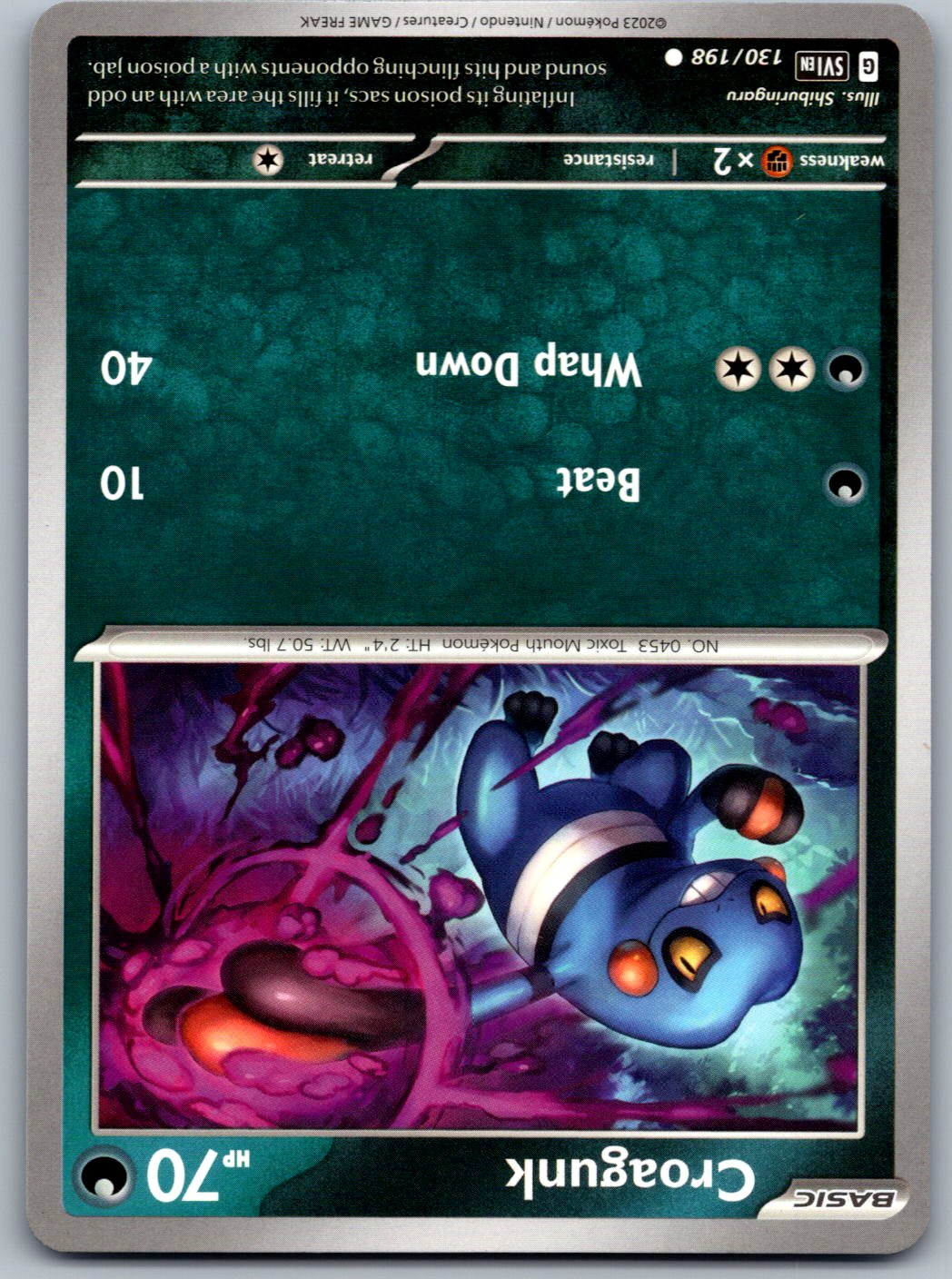 Croagunk 130/198 Scarlet & Violet Pokemon