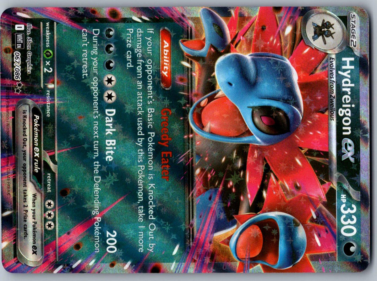 Hydreigon ex 067/086 White Flare Pokemon Holo