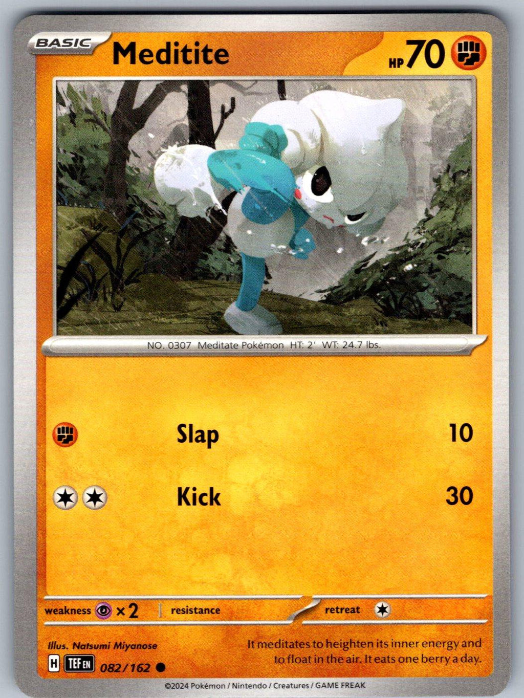 Meditite 082/162 Temporal Forces Pokemon