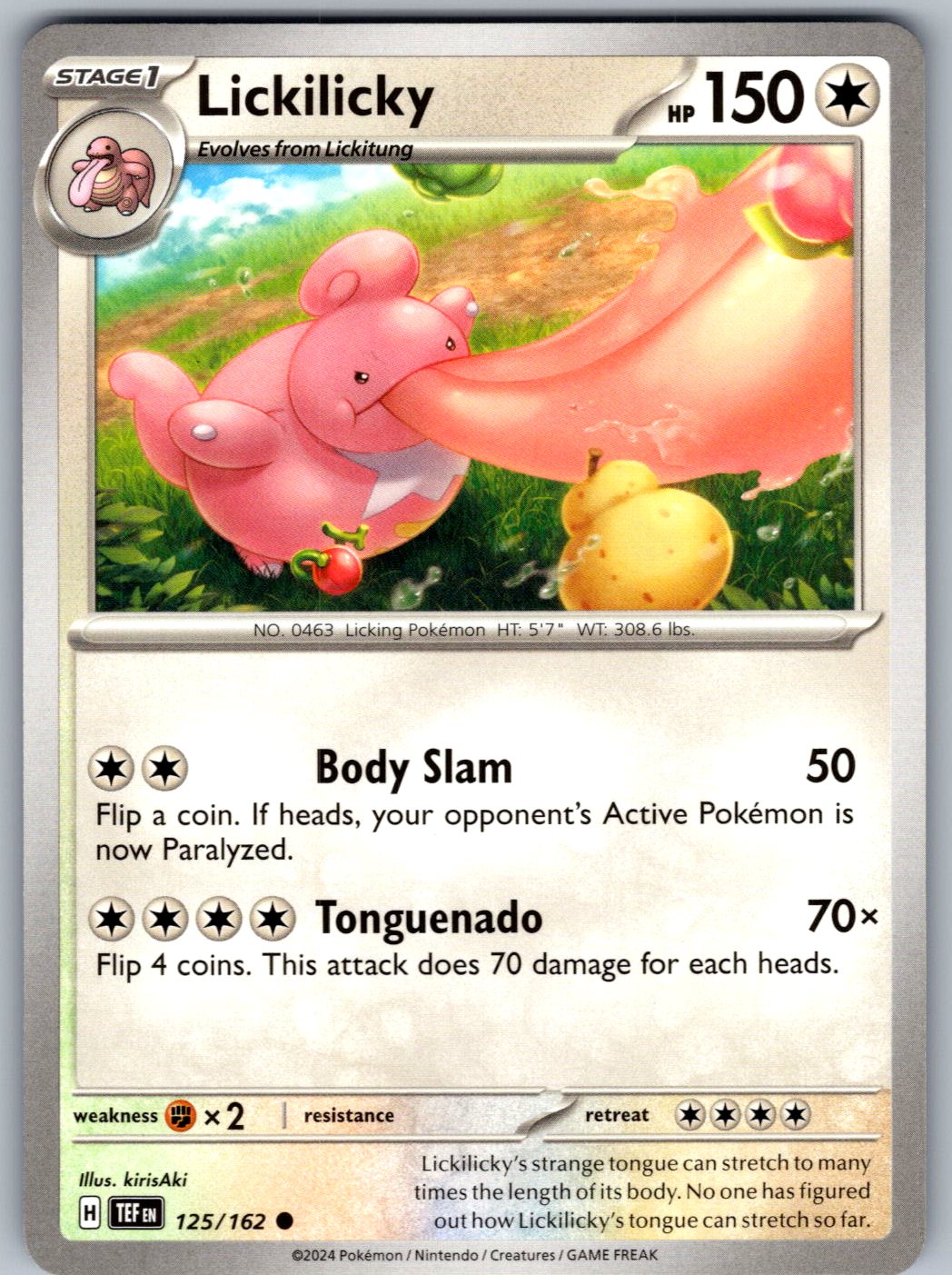 Lickilicky 125/162 Temporal Forces Pokemon