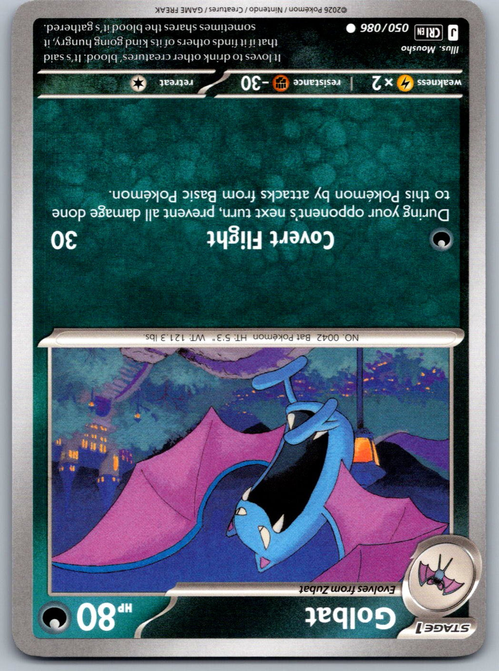 Golbat 050/086 Chaos Rising Pokemon