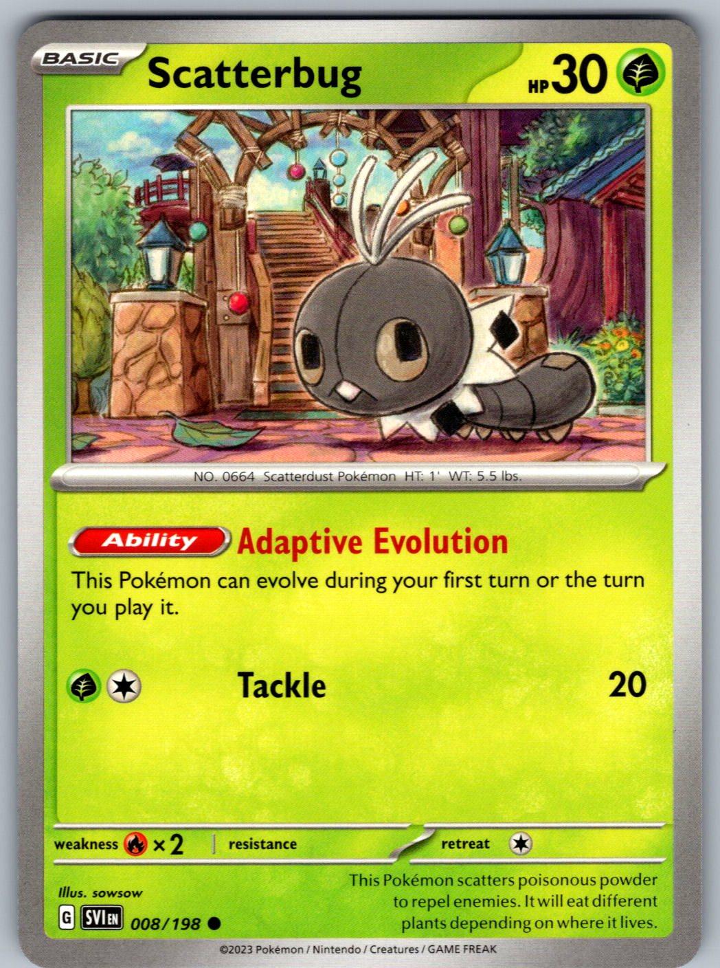 Scatterbug 008/198 Scarlet & Violet Pokemon