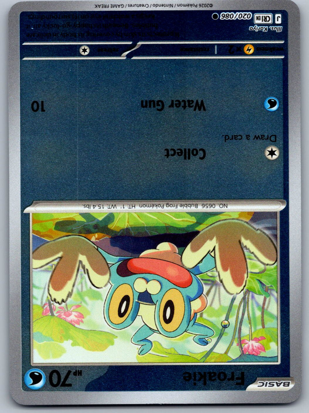 Froakie 020/086 Chaos Rising Pokemon Reverse Holo