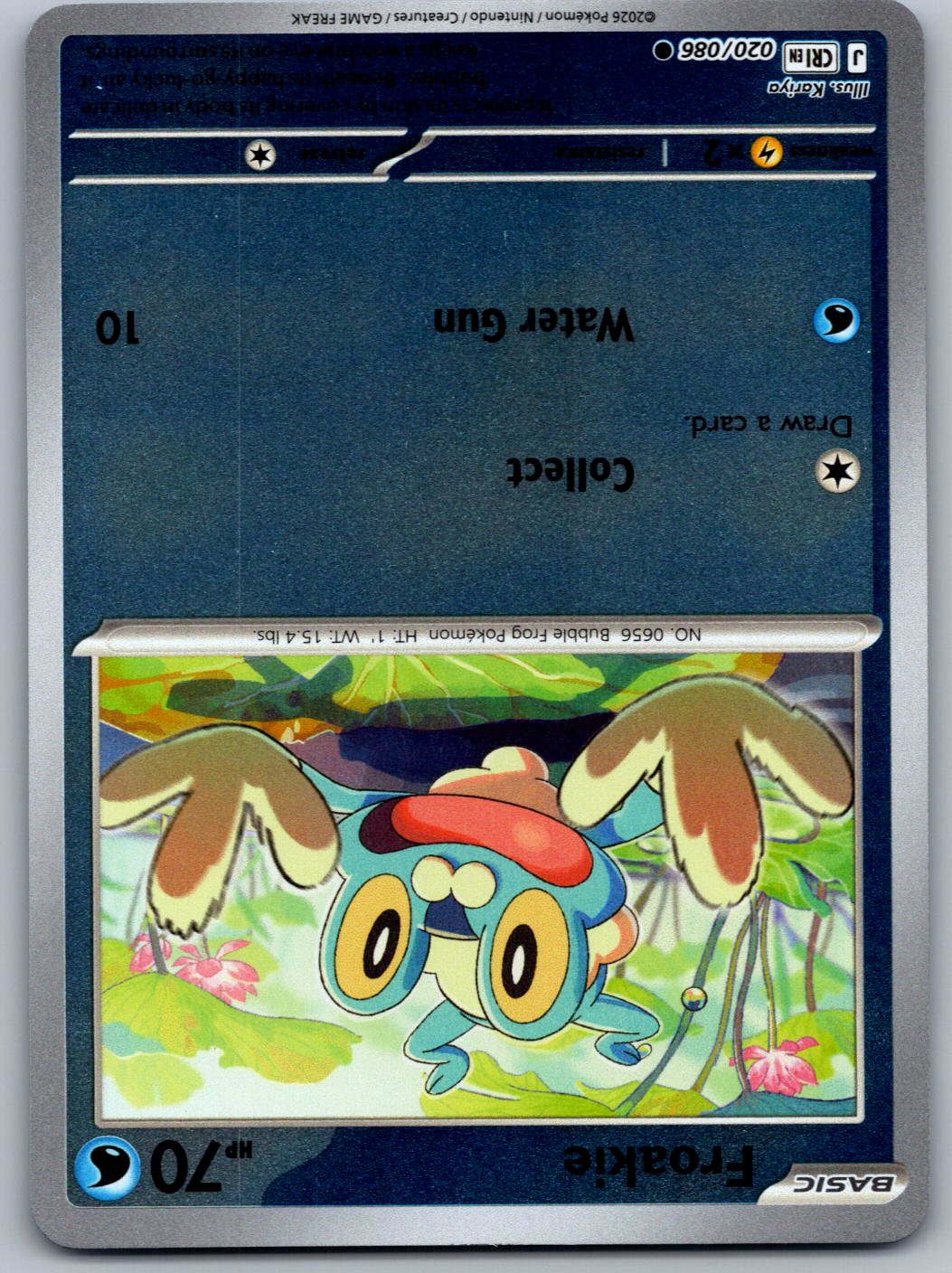 Froakie 020/086 Chaos Rising Pokemon Reverse Holo