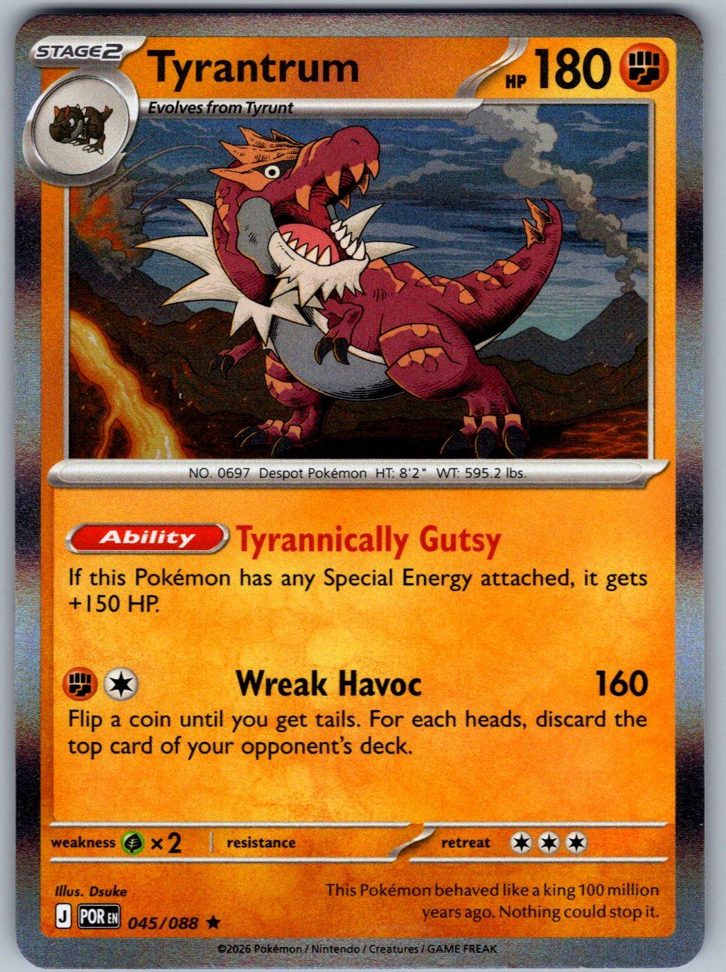 Tyrantrum 045/088 Perfect Order Pokemon Holo
