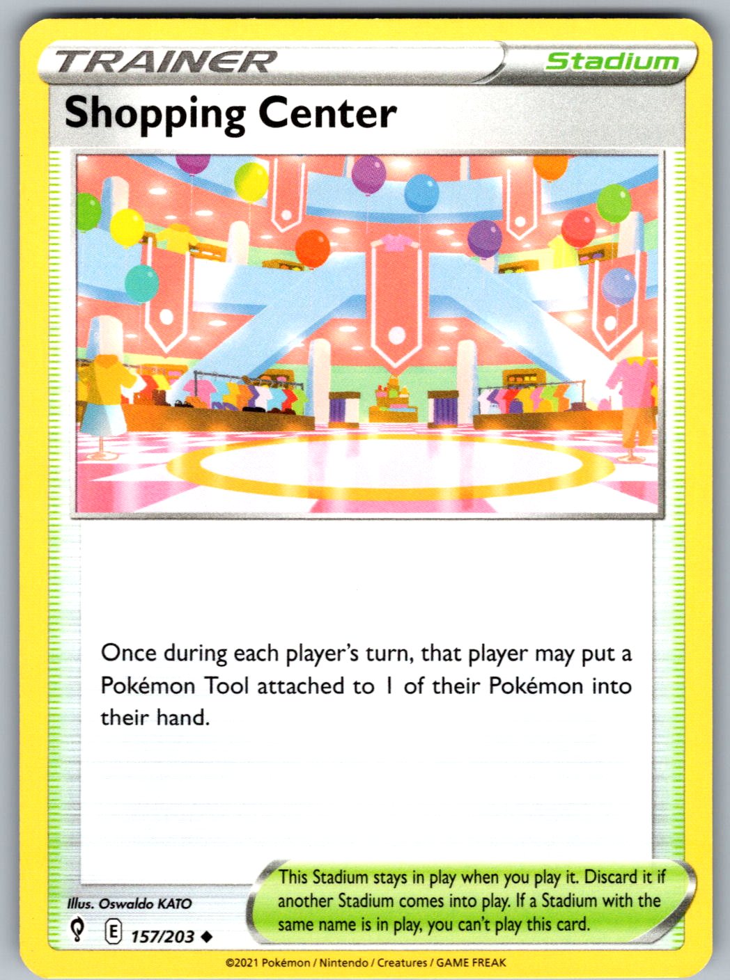 Shopping Center 157/203 Evolving Skies Pokemon