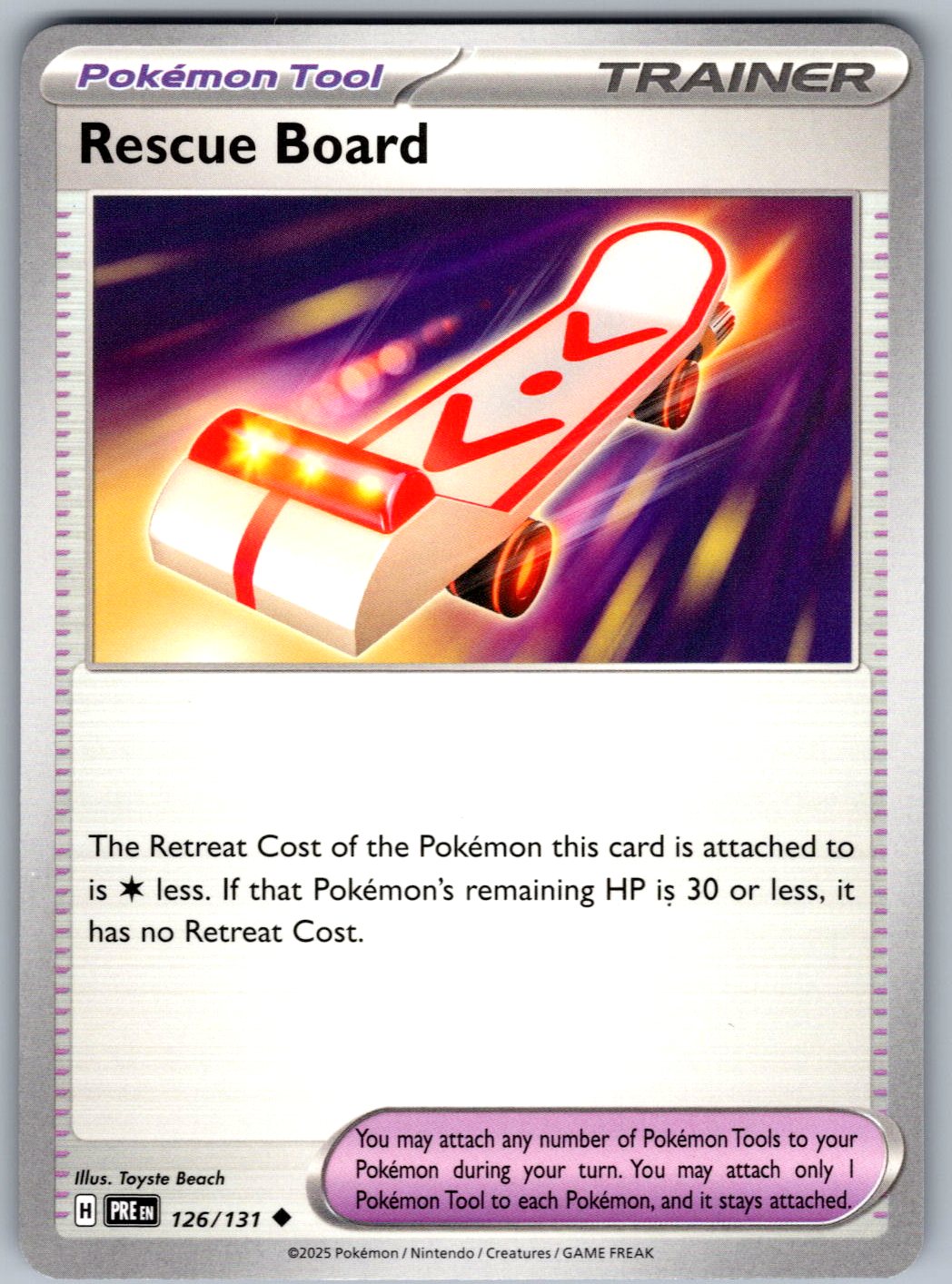 Rescue Board 126/131 Prismatic Evolutions Pokemon
