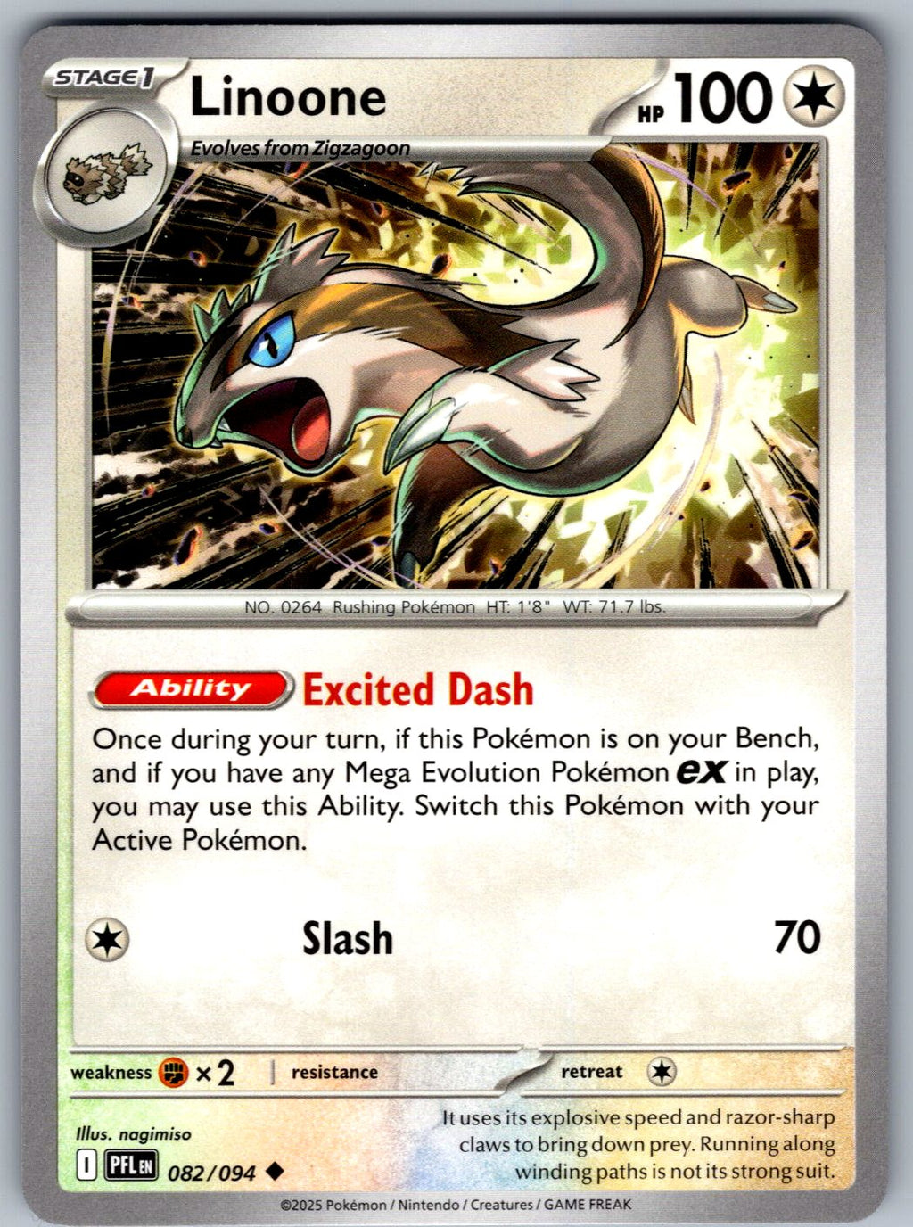 Linoone 082/094 Phantasmal Flames Pokemon