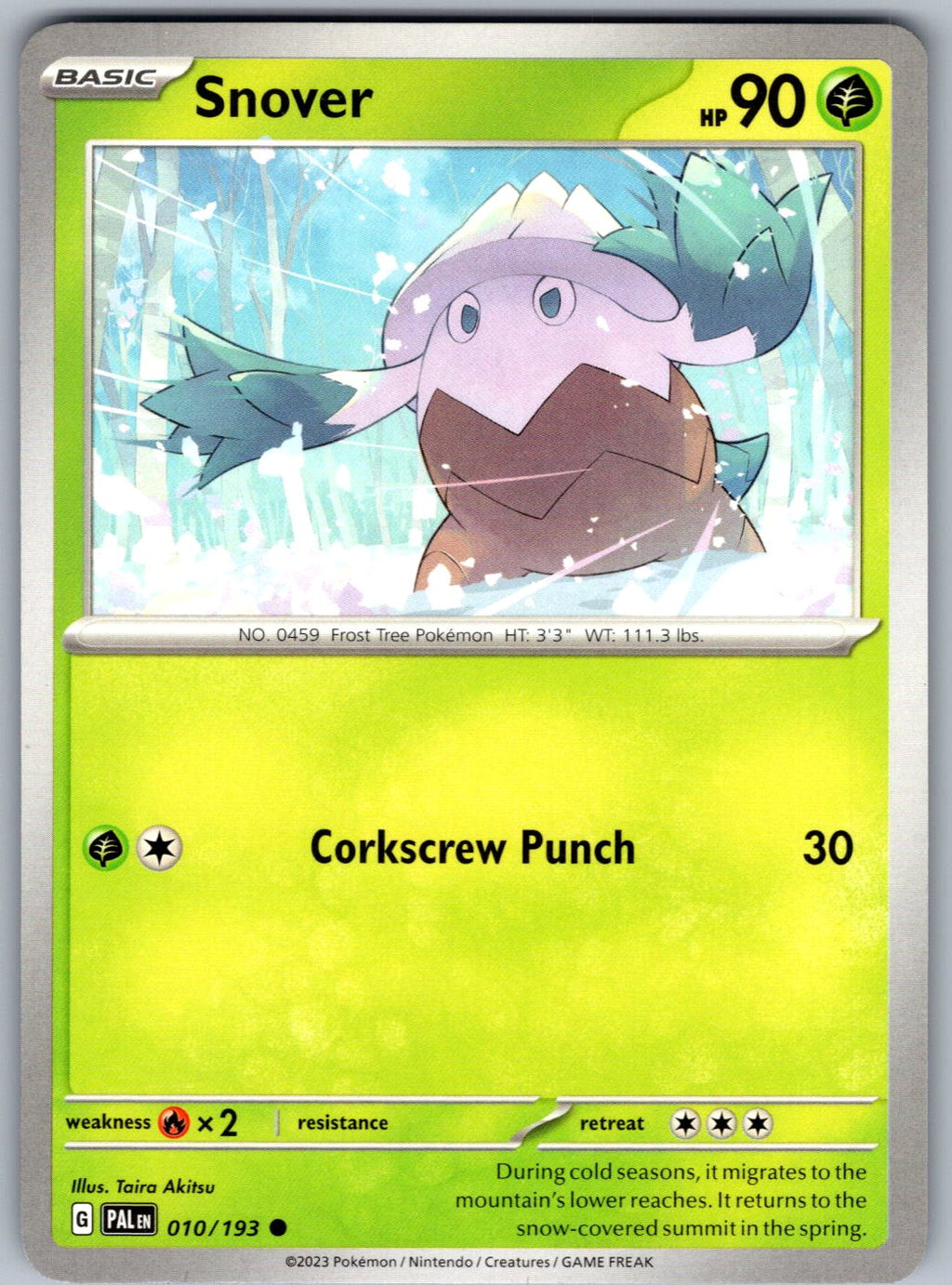 Snover 010/193 Paldea Evolved Pokemon