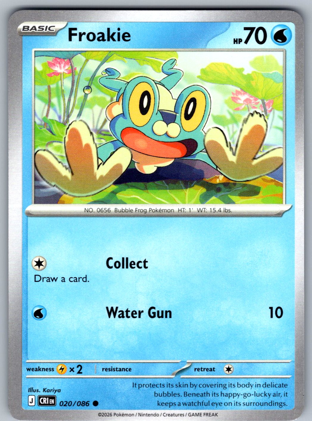 Froakie 020/086 Chaos Rising Pokemon