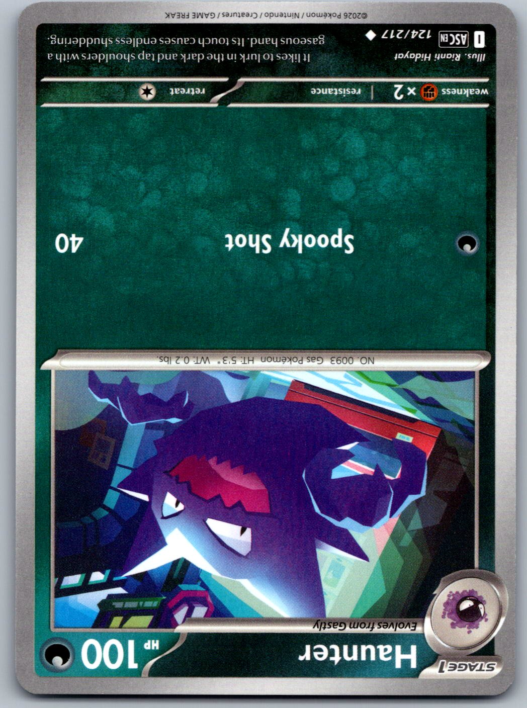 Haunter 124/217 Ascended Heroes Pokemon