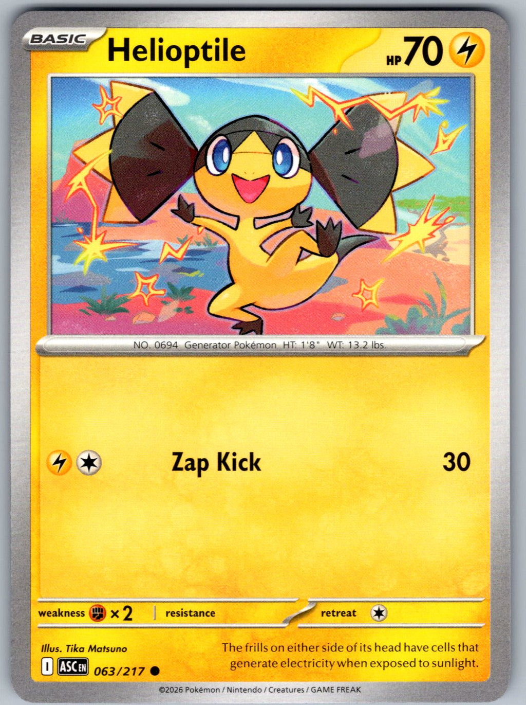 Helioptile 063/217 Ascended Heroes Pokemon