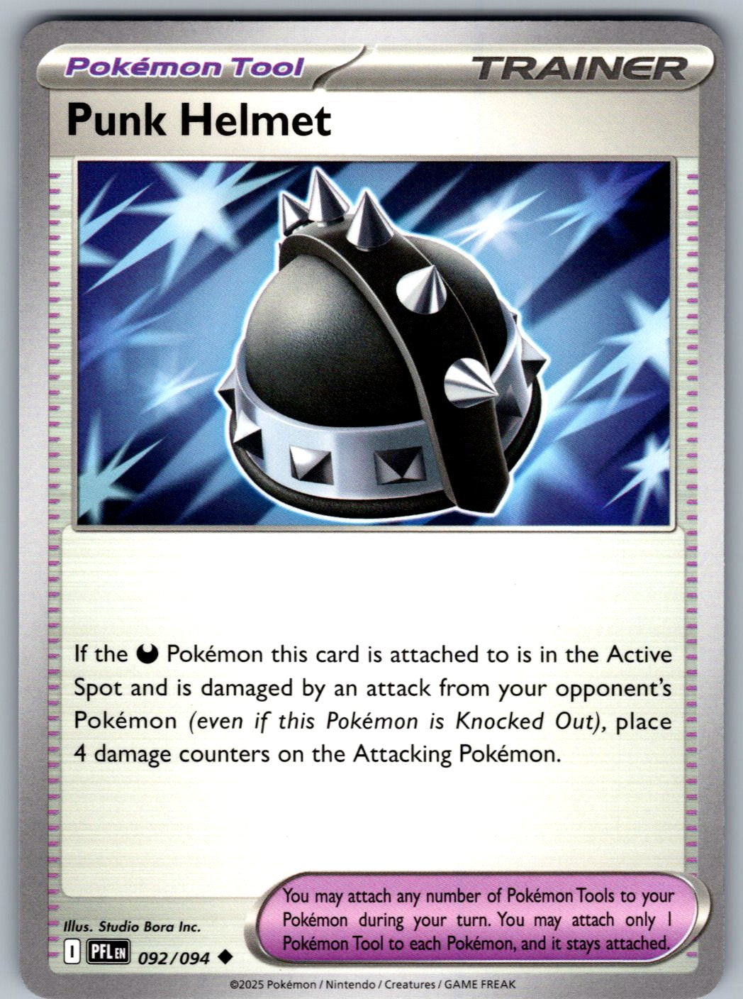Punk Helmet 092/094 Phantasmal Flames Pokemon