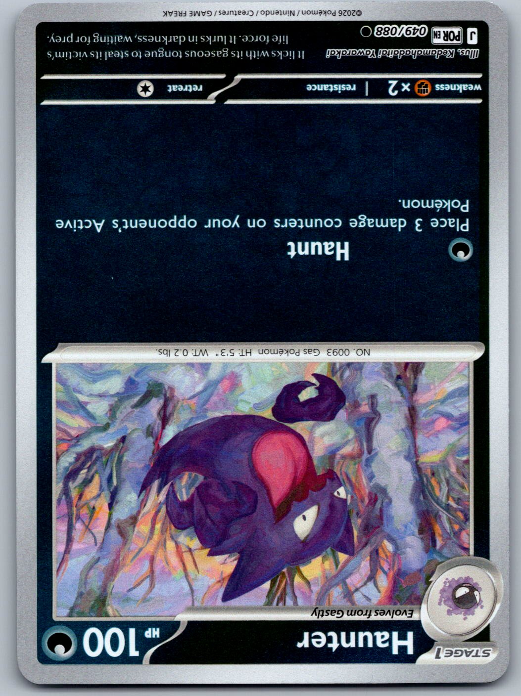 Haunter 049/088 Perfect Order Pokemon Reverse Holo