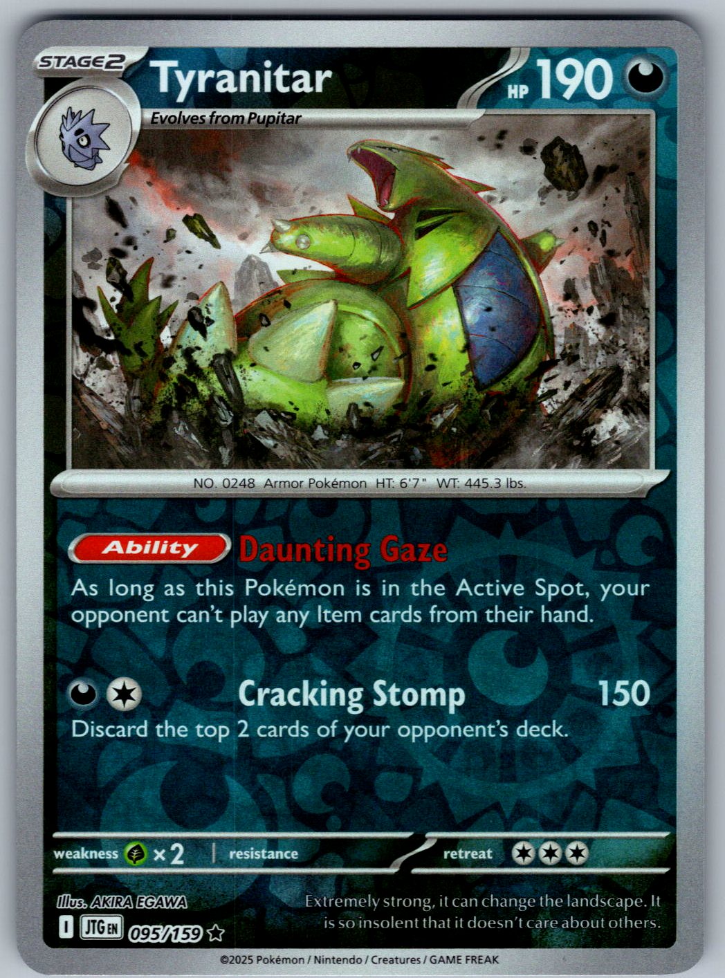Tyranitar 095/159 Journey Together Pokemon Holo