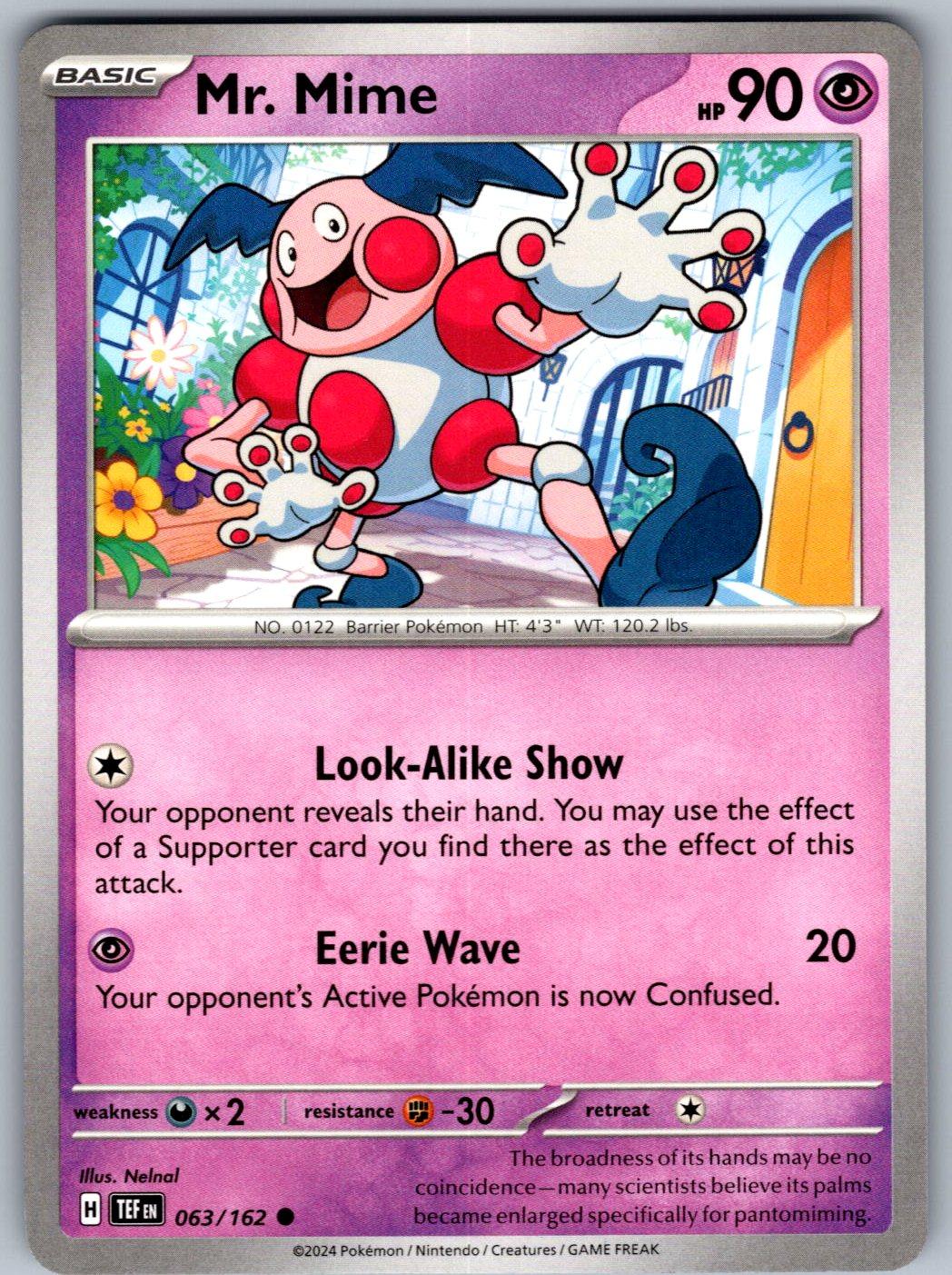 Mr. Mime 063/162 Temporal Forces Pokemon