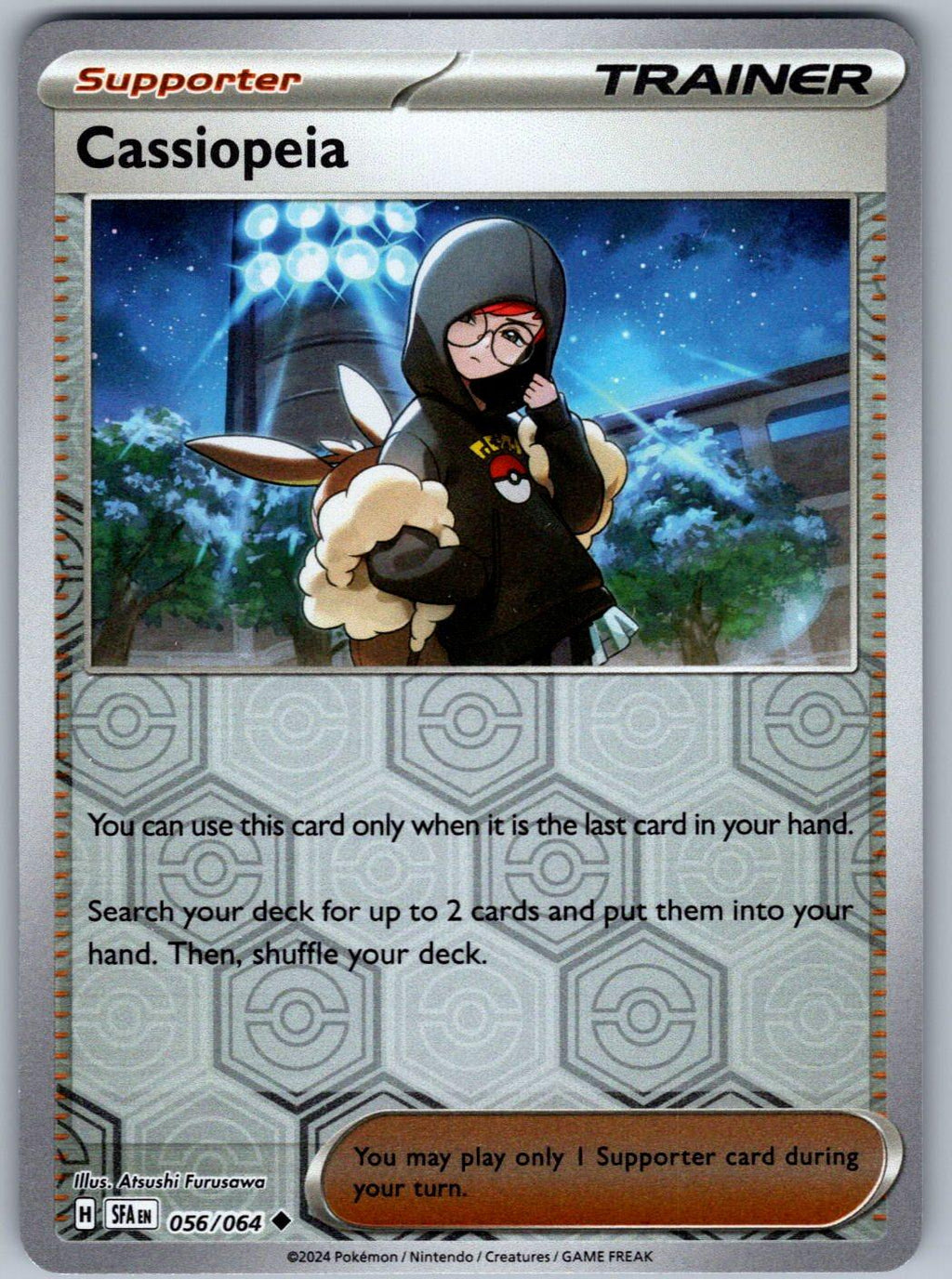Cassiopeia 056/064 Shrouded Fable Pokemon Reverse Holo