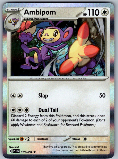 Ambipom 079/094 Phantasmal Flames Pokemon Holo
