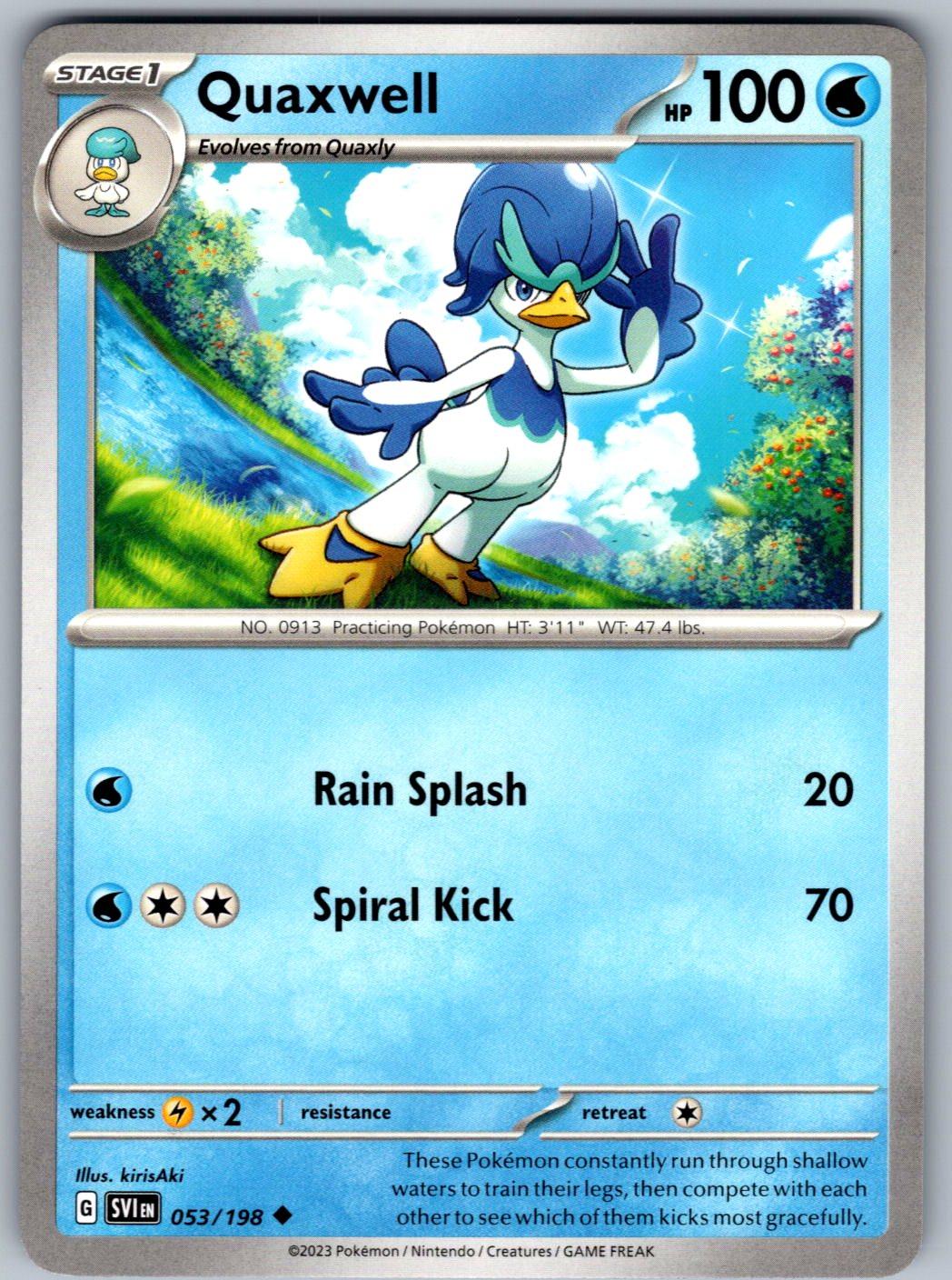 Quaxwell 053/198 Scarlet & Violet Pokemon
