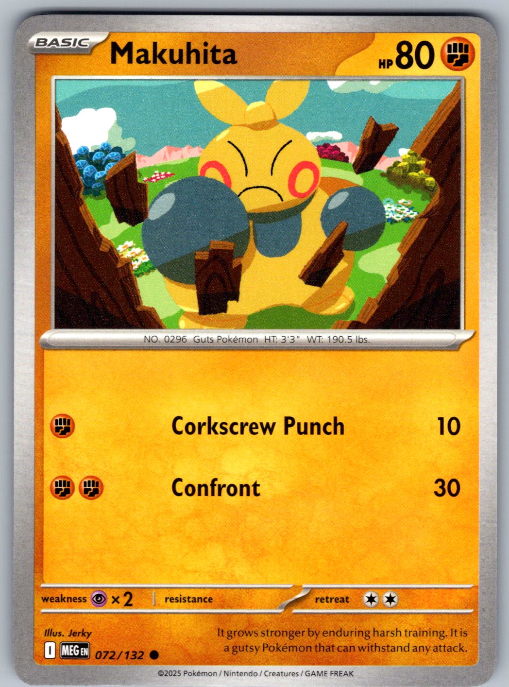 Makuhita 072/132 Mega Evolution Pokemon