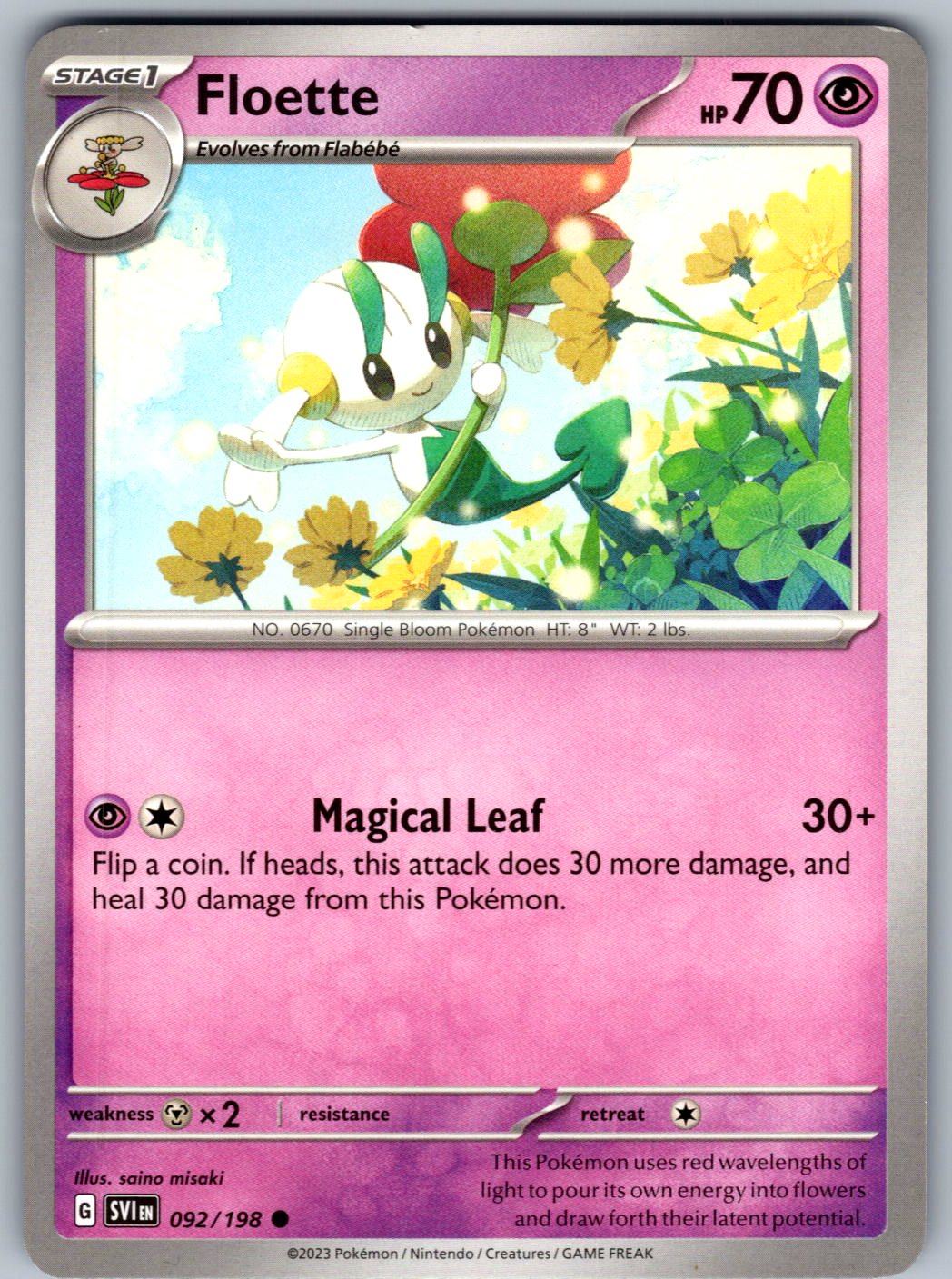 Floette 092/198 Scarlet & Violet Pokemon