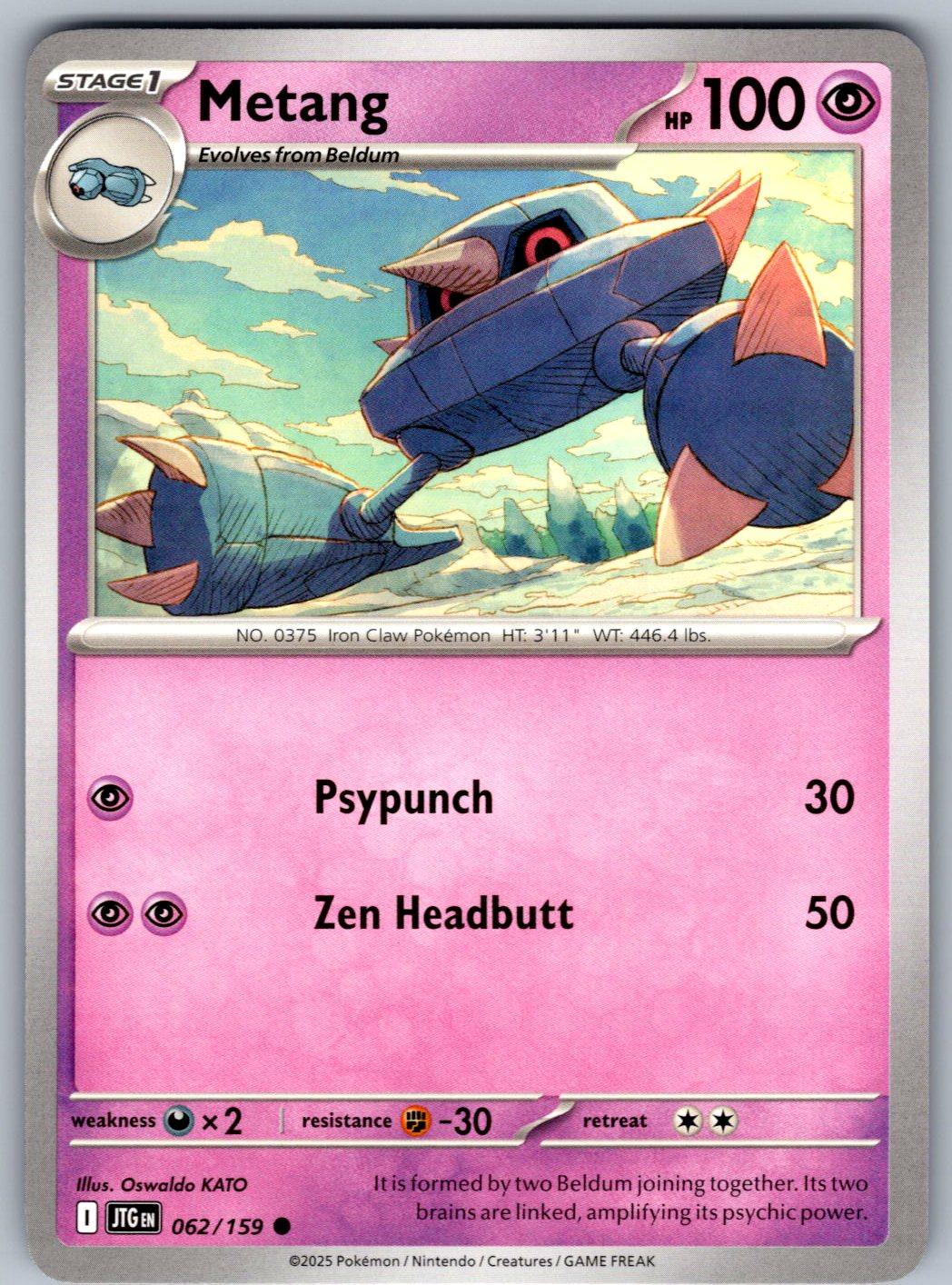Metang 062/159 Journey Together Pokemon