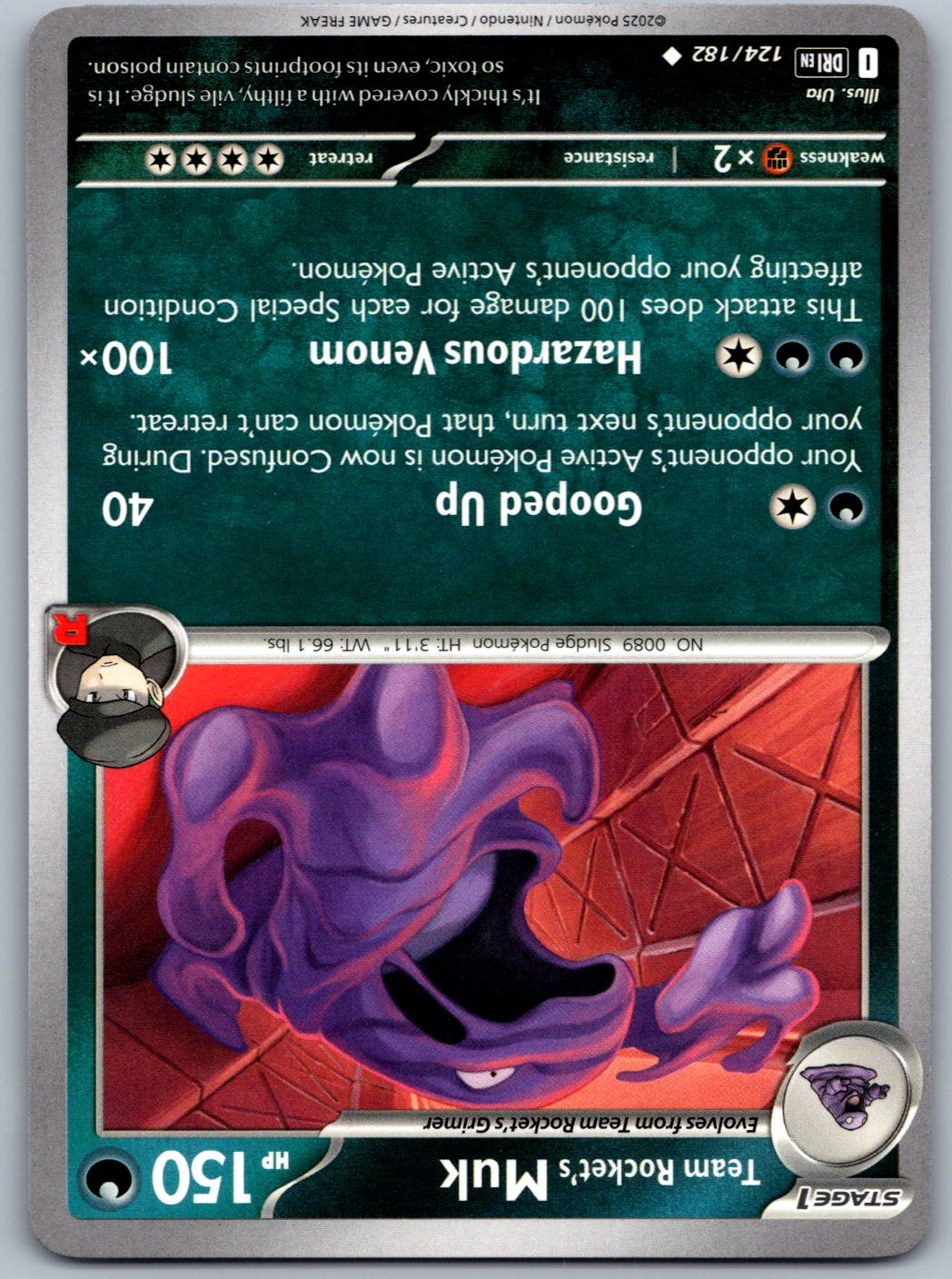 Team Rocket's Muk 124/182 Destined Rivals Pokemon
